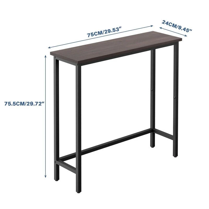 Narrow Console Table – Slim Entryway Table for Hallway, Bedroom, Living Room or Foyer