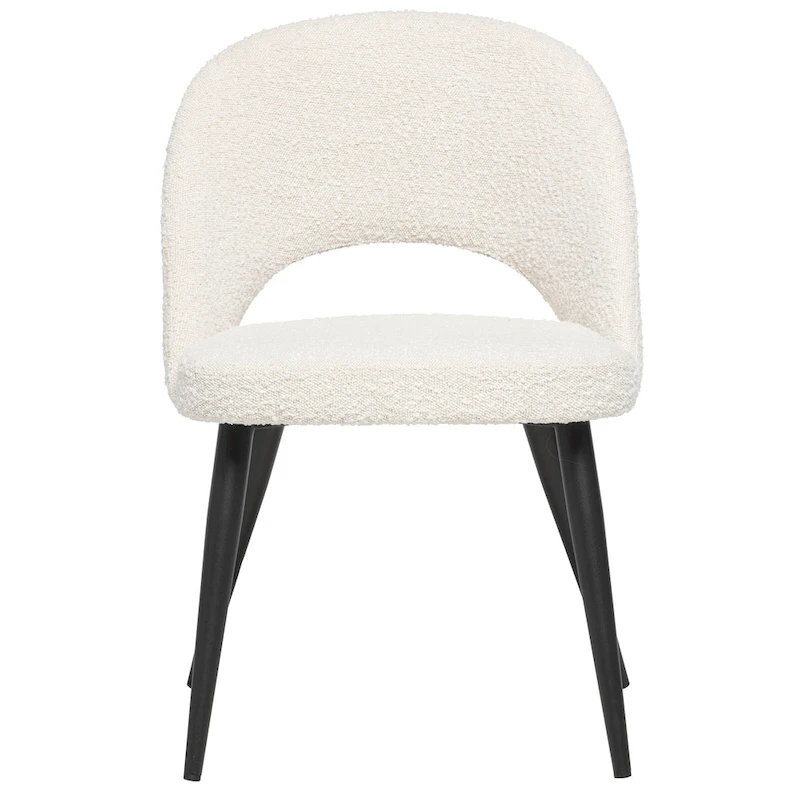 Coco Mid-Century Modern French Boucle Upholstered Dining Chair