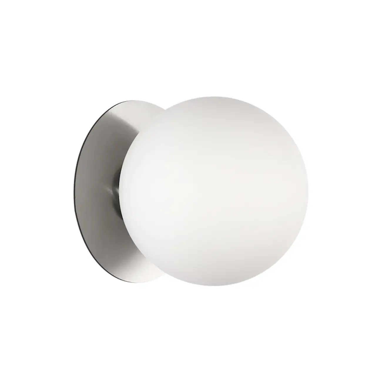 Modern Frosted Glass White Globe Round Wall Sconce