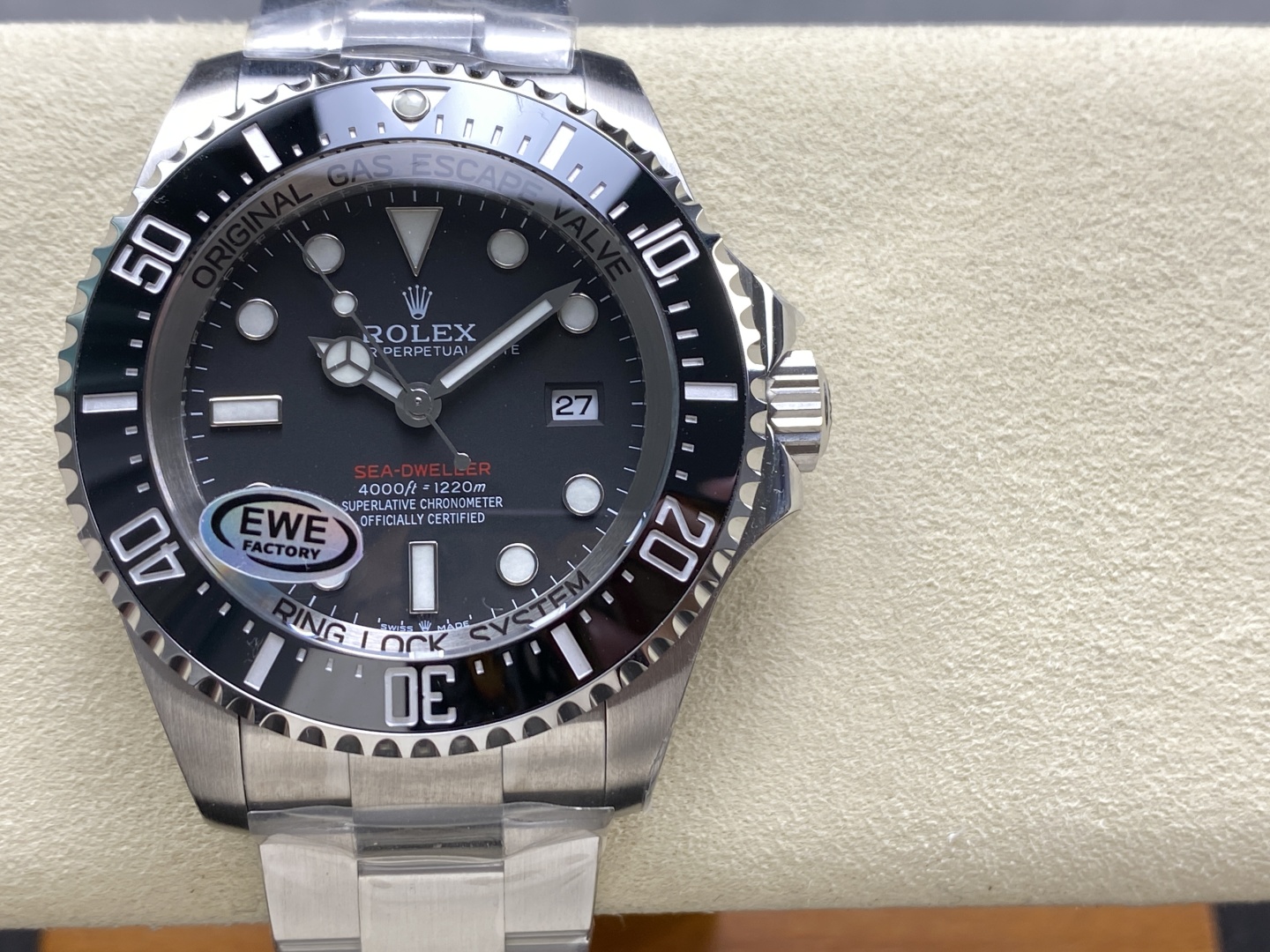 High quality replica rolex Sea-Dweller watch on wrist