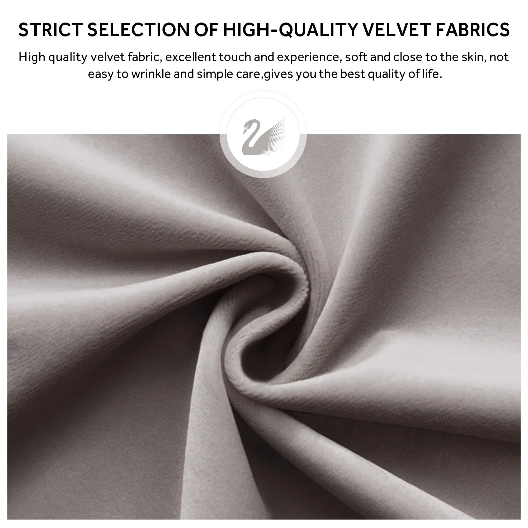 Upholstered Tufted Velvet Dining Chair with Solid Wood Legs Set of 6