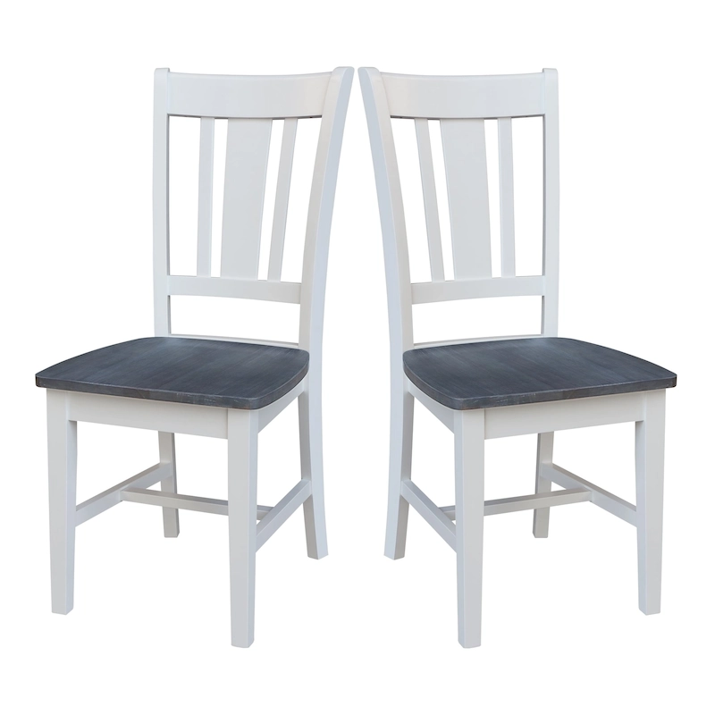 International Concepts Solid Wood San Remo Splatback Chairs, Set of 2
