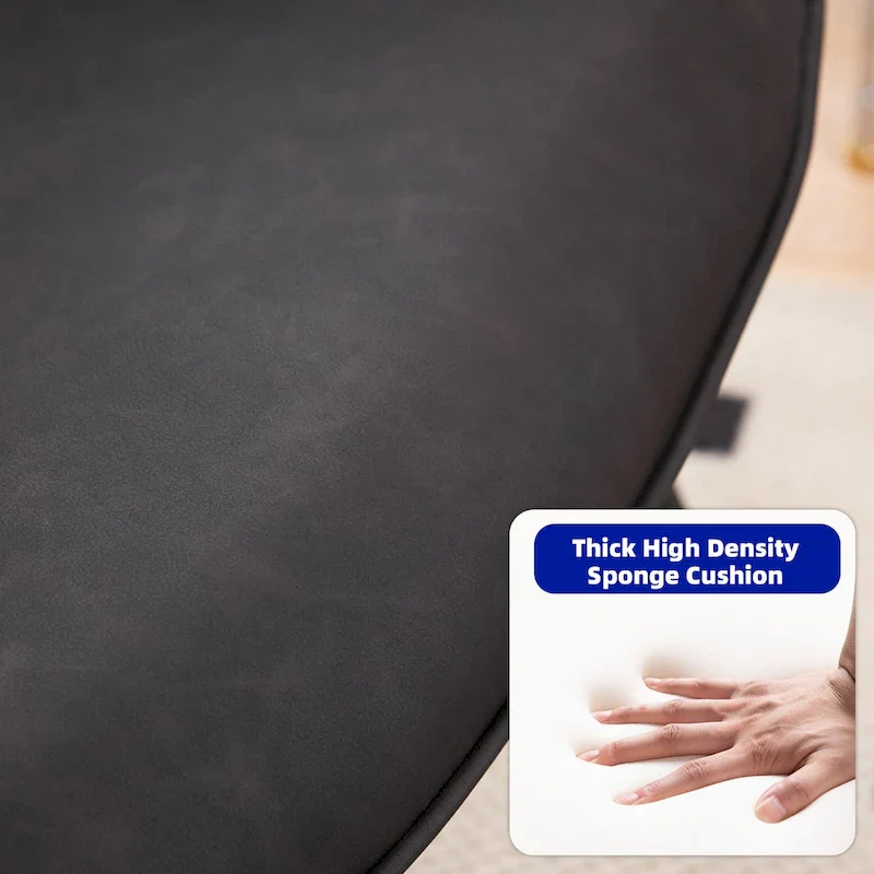 Bonded Leather Armchair Modern Accent Chair Set of 2