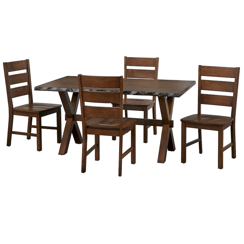 Simple Living Mandeville 5-piece Solid Wood Dining Set