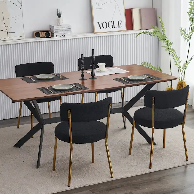 Set of 2 mid-century modern dining chairs