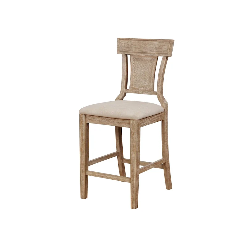 Ryder Handwoven Rattan Farmhouse Counter Stool