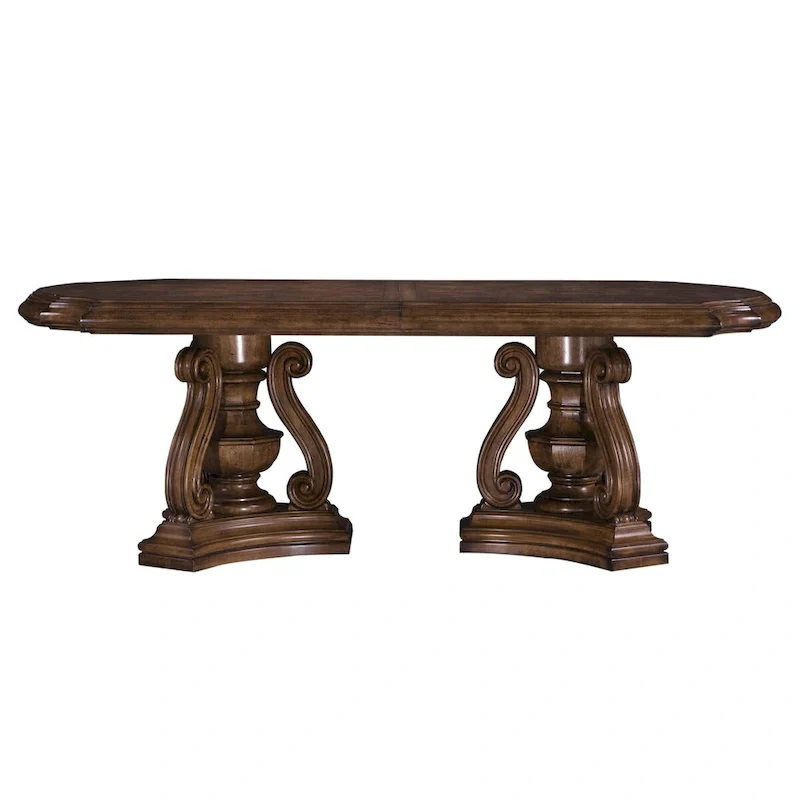 Double Pedestal Dining Table - 46W x 30H x 118D