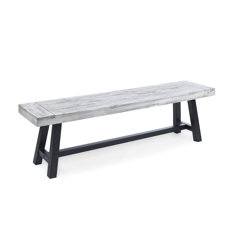 Jubilee Farmhouse Rectangle Acacia Wood Picnic Dining Bench by Christopher Knight Home