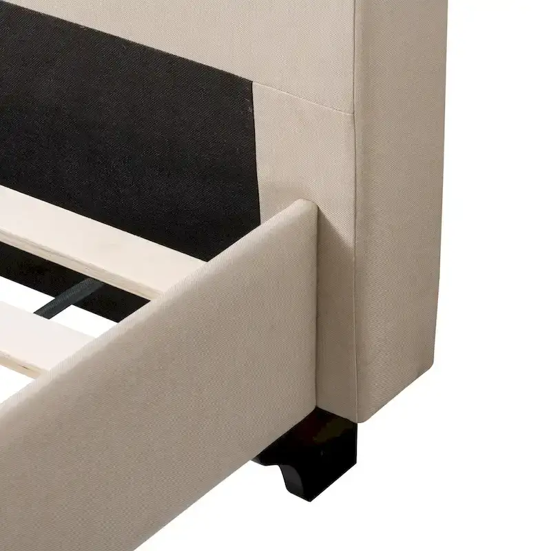 Nova Ridge Upholstered Button-Tufted Bed Frame, Full
