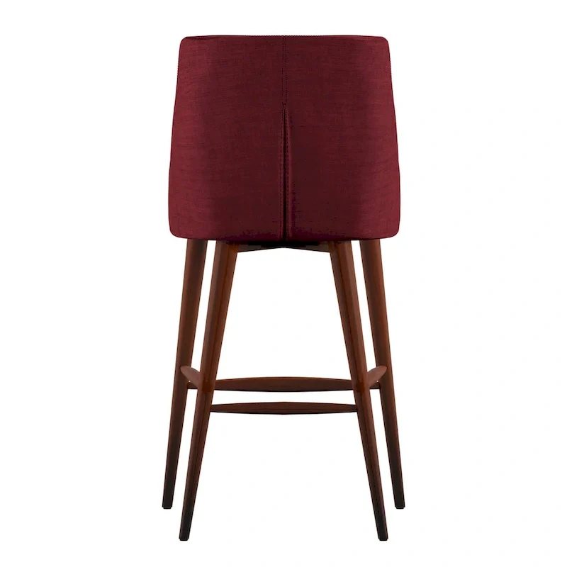 Sasha Espresso Barrel Back Counter Stools (Set of 2) iNSPIRE Q Modern