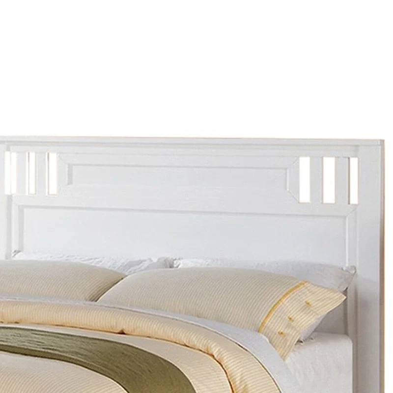 Fantastic Full Bed Wooden Finish , White