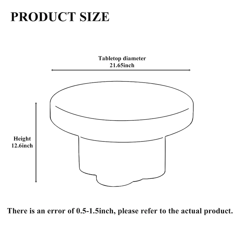 Modern Artistic Flower Glass Round Coffee Table Side Table