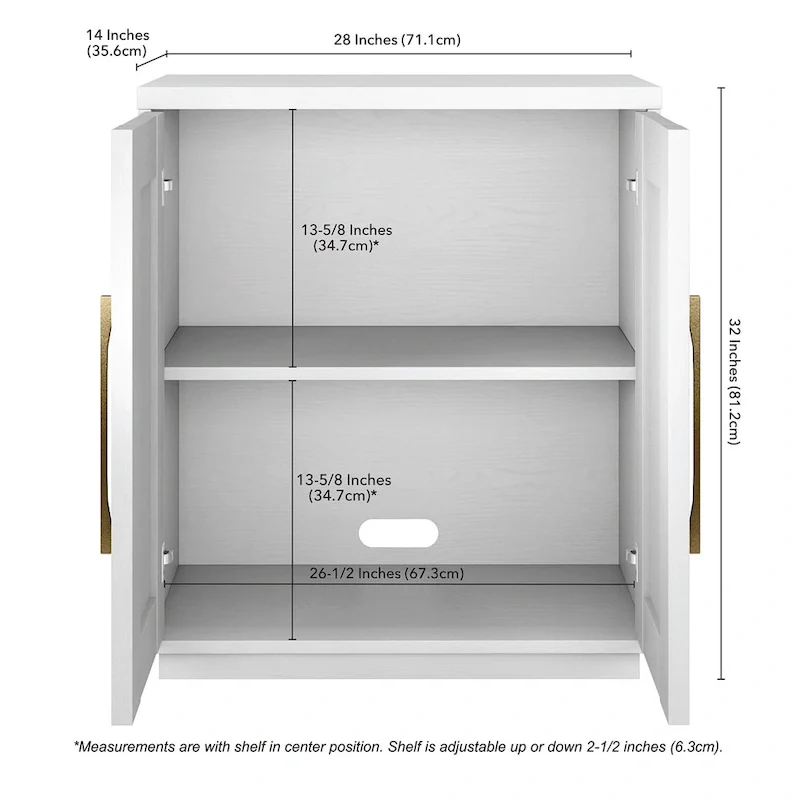 28 Wide Rectangular Accent Cabinet - 28 Wide
