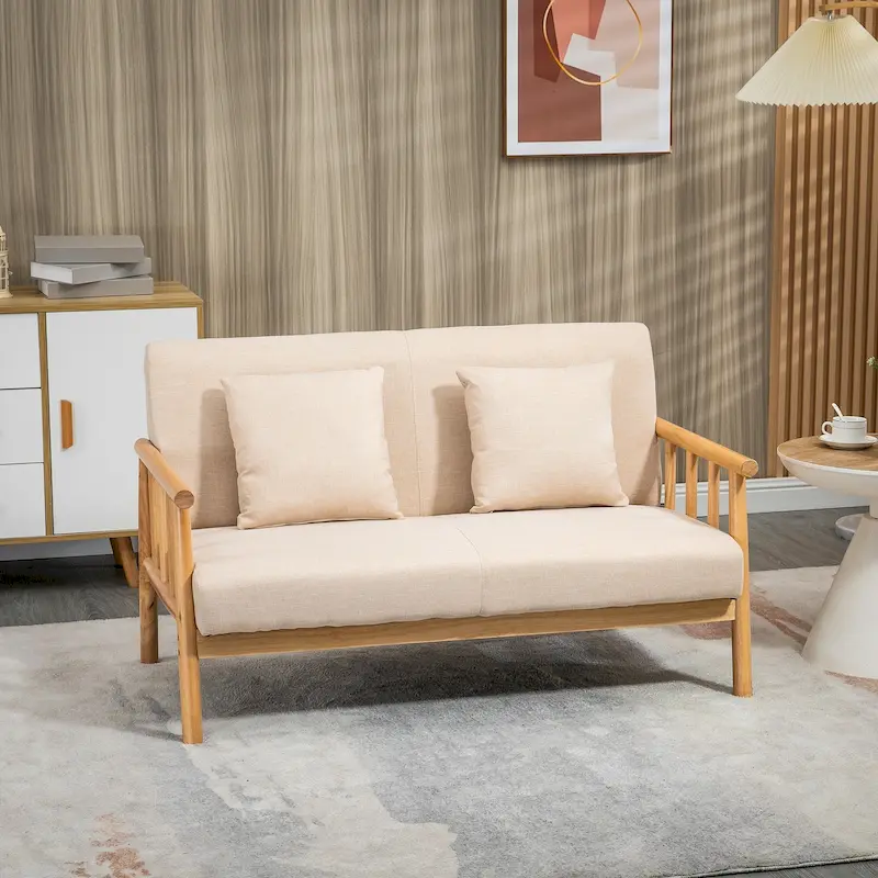 48 in. Modern Upholstered Loveseat Sofa for Small Space
