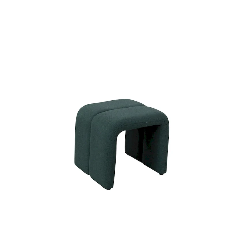 Modern Upholstered Bench Ottoman Set Including Four Benches