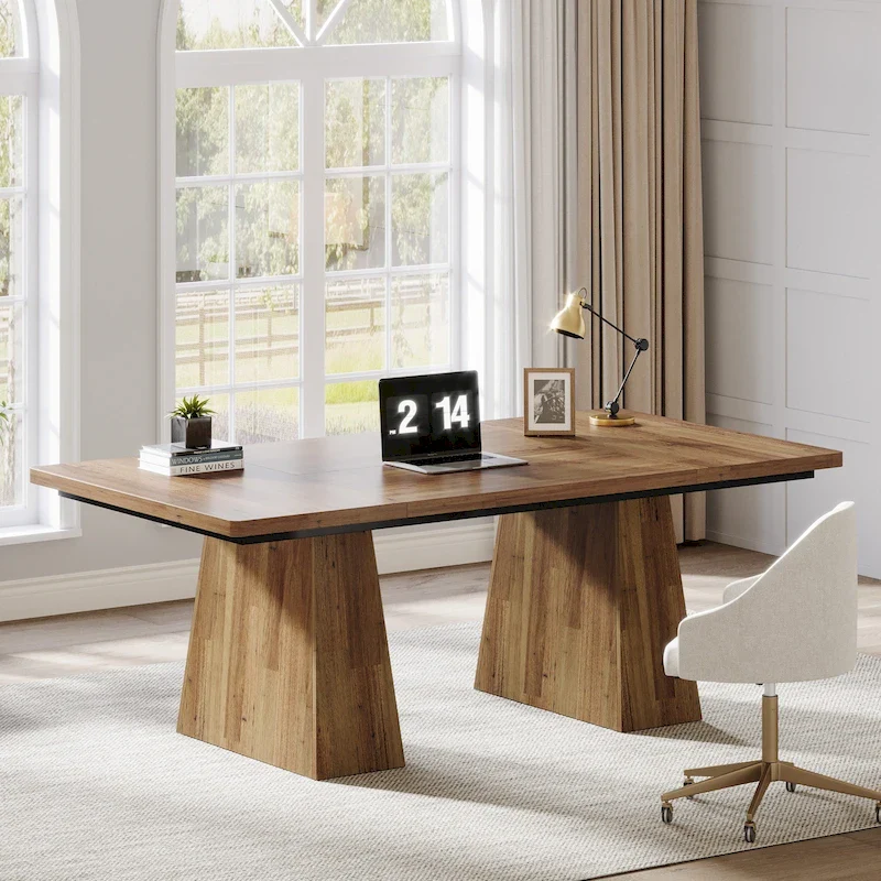 63 Inches Modern Executive Office Desk Large Computer Conference Table