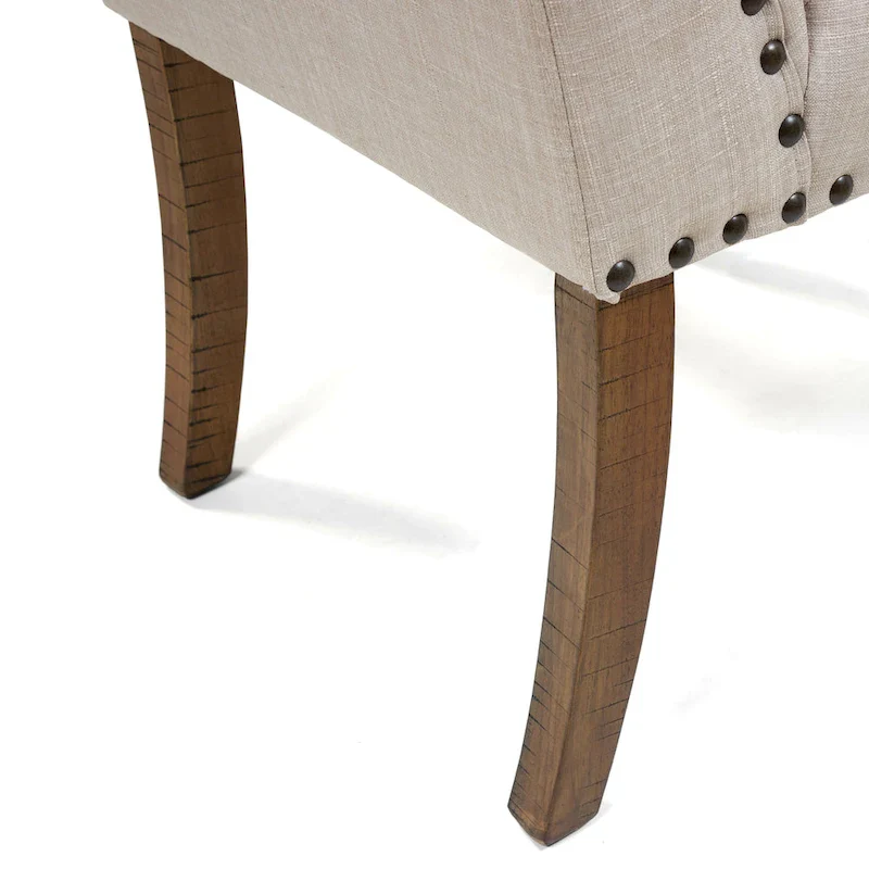 Tufted Farmhouse Wingback Dining Chairs