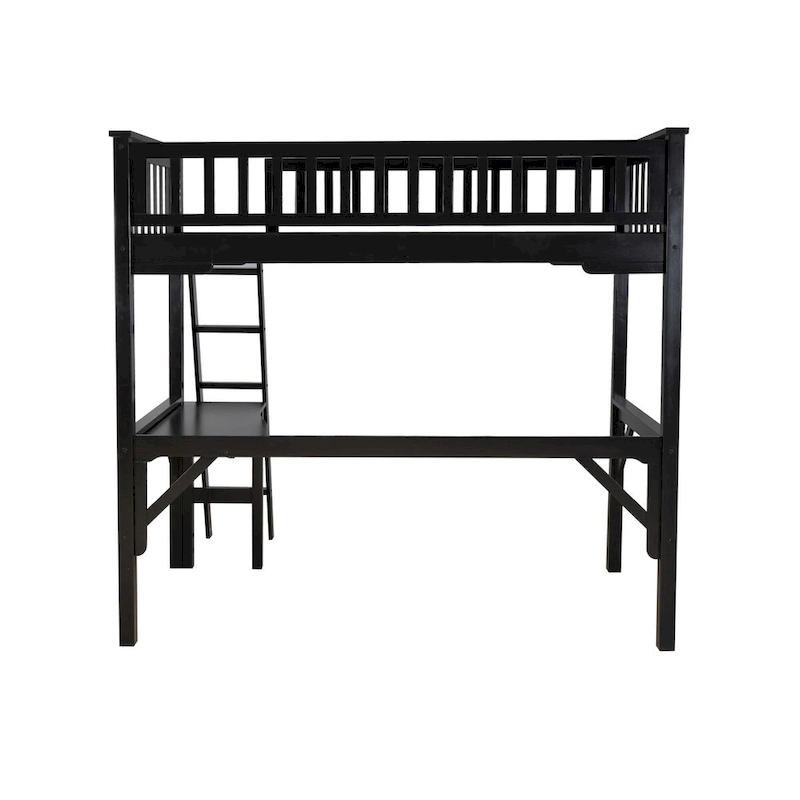 Levi Wooden Twin Study Loft Bed