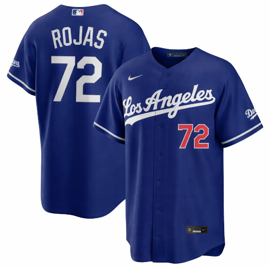 Dodgers 2026 Miguel Rojas Royal Alternate Jersey Stitched