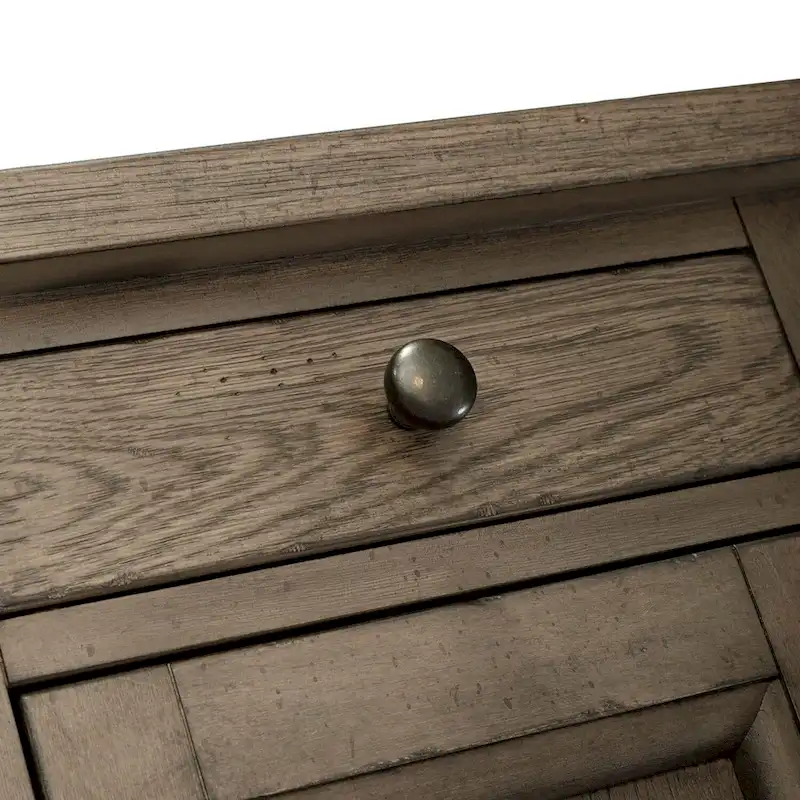 Americana Farmhouse Dusty Taupe Chairside Table