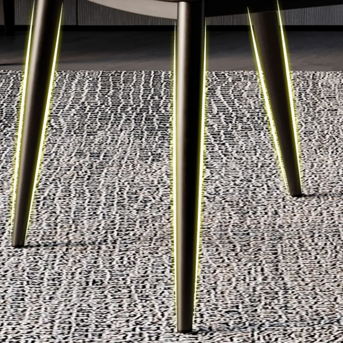 Scandinavian Faux Leather Wingback Dining Chairs