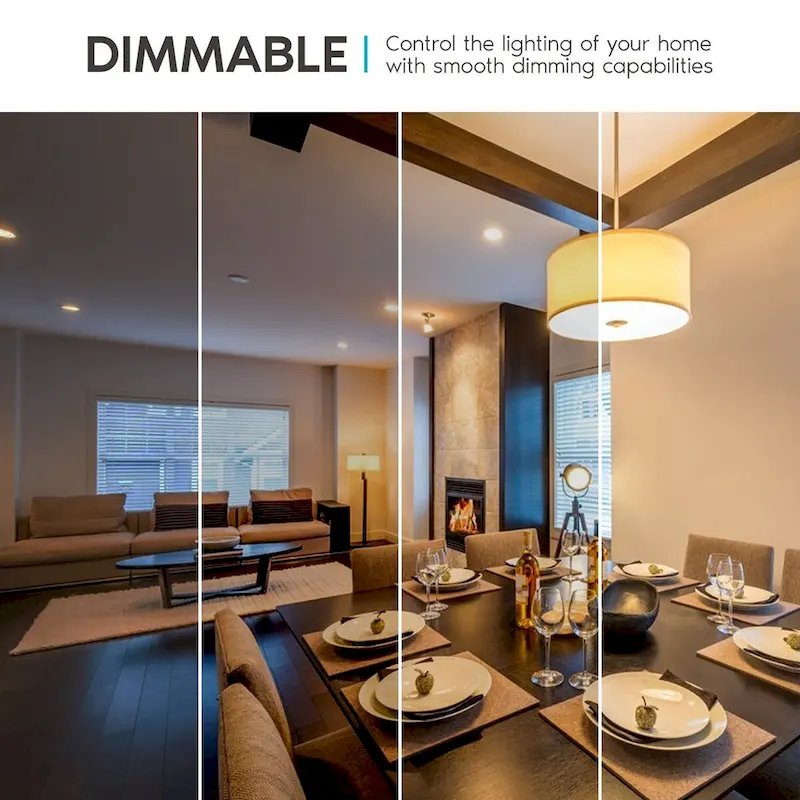 Luxrite A19 LED Light Bulbs 100W Equivalent Dimmable, 1600 Lumens, Enclosed Fixture Rated, Energy Star, E26 Base 16-Pack