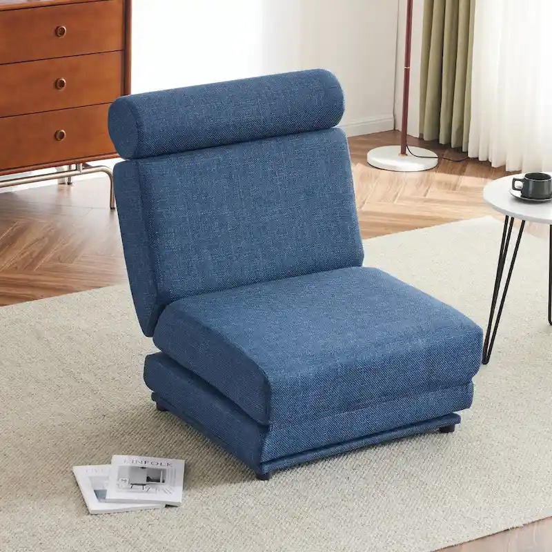 Single Sofa Chair Foldable Single Sofa Bed with Pillow