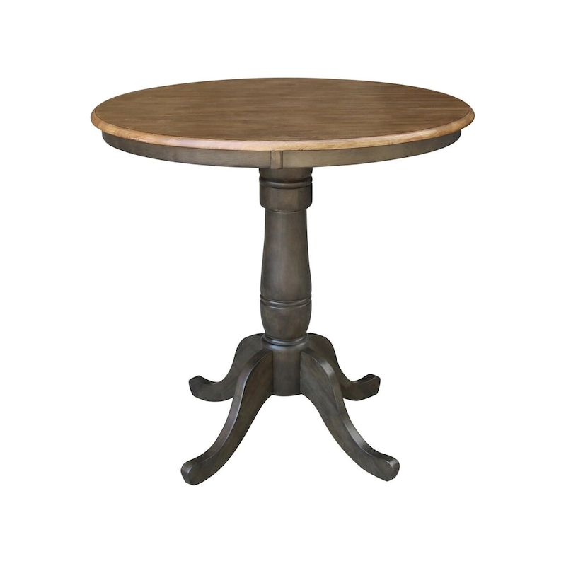 36 Round Counter Height Table With 2 X-Back Stools - 3 Piece Set