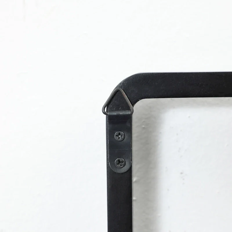 Black Wood 4-Hook Wall-Mounted Coat and Towel Rack - 22.3 Wide