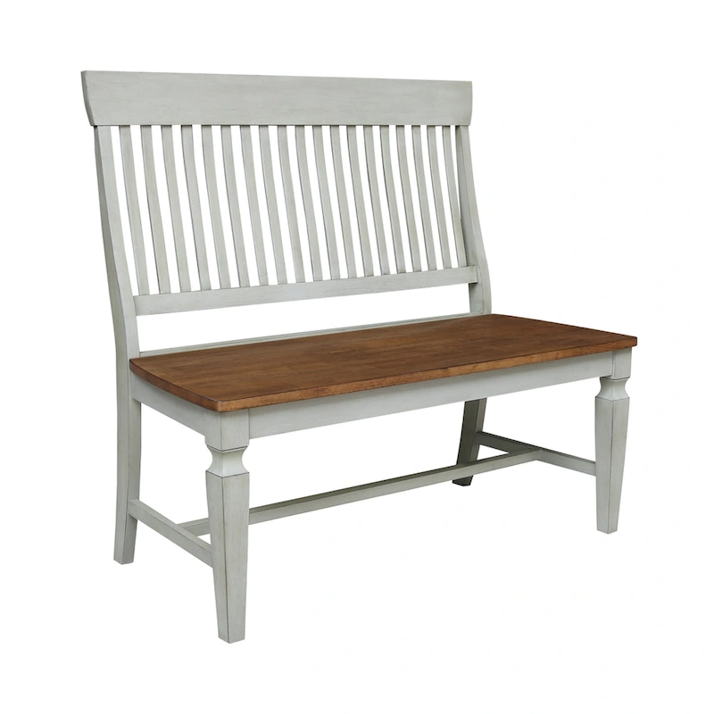 Solid Wood Vista Slatback Bench