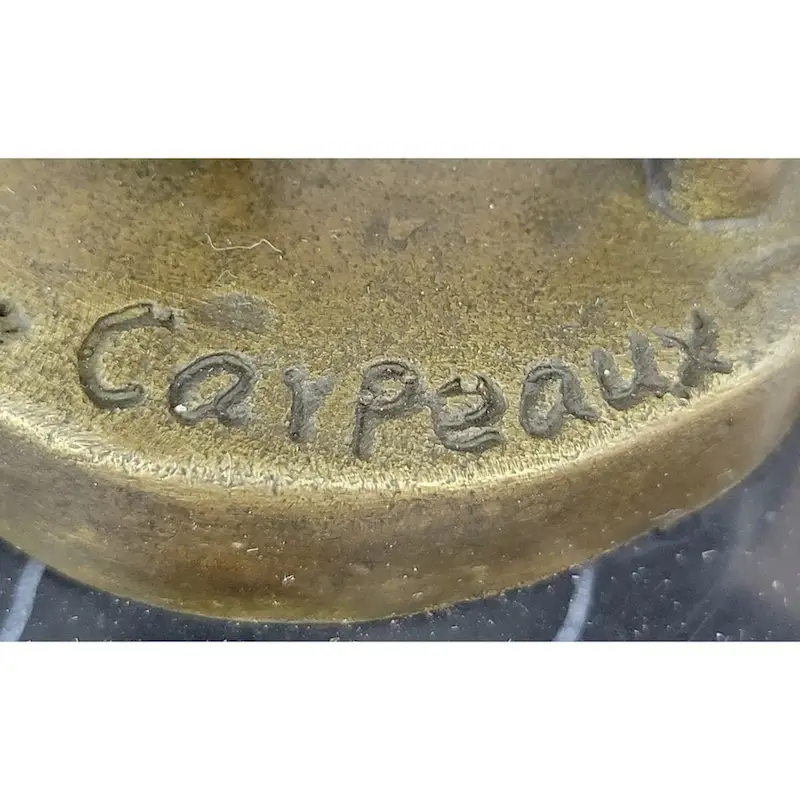 Art Deco Hand Made Lost Wax Method Napoleon Bronze Sculpture Figurine