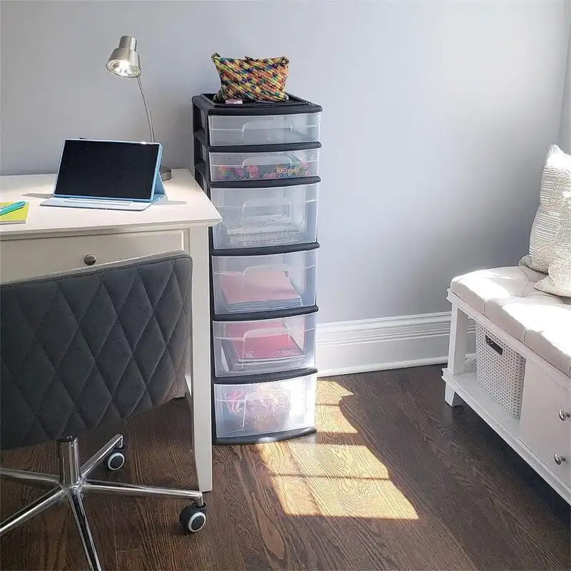 6-Drawer Plastic Home Office Bedroom