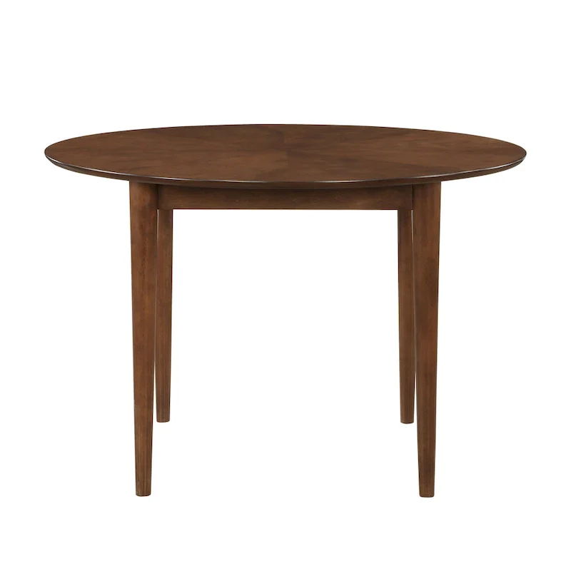Walnut 47-inch Round Leg Dining Table