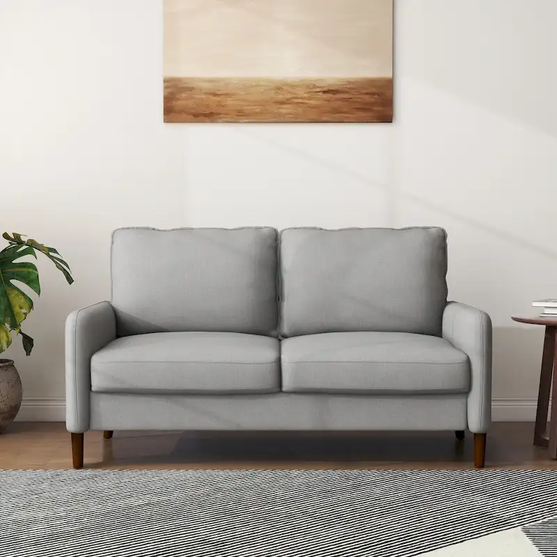 Living Room Loveseat Linen Sofa