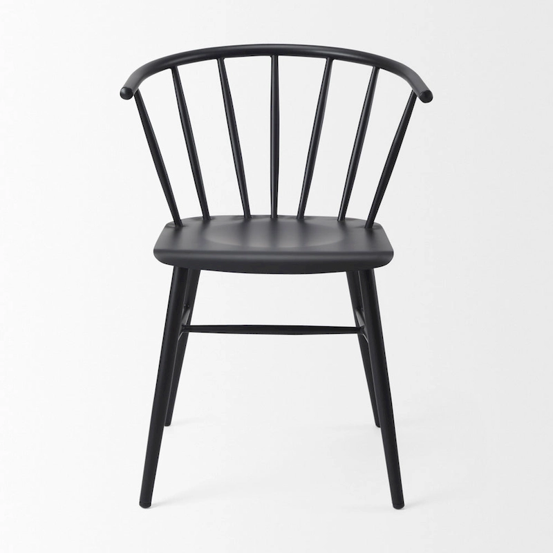 Colin Black Metal Dining Chair - 21.2W x 21.2D x 30.3H