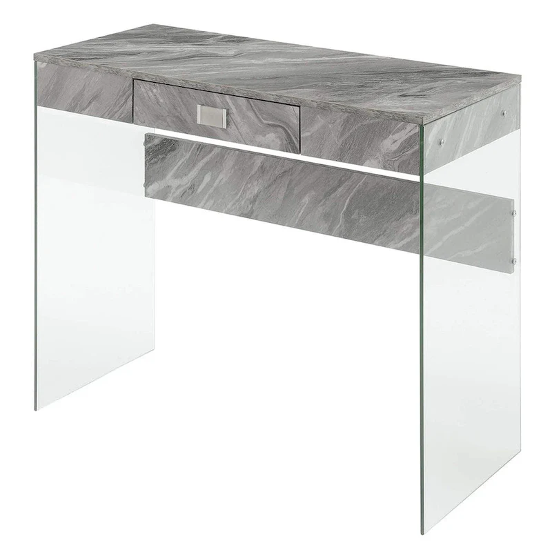 Convenience Concepts SoHo 1 Drawer Glass 36 Desk
