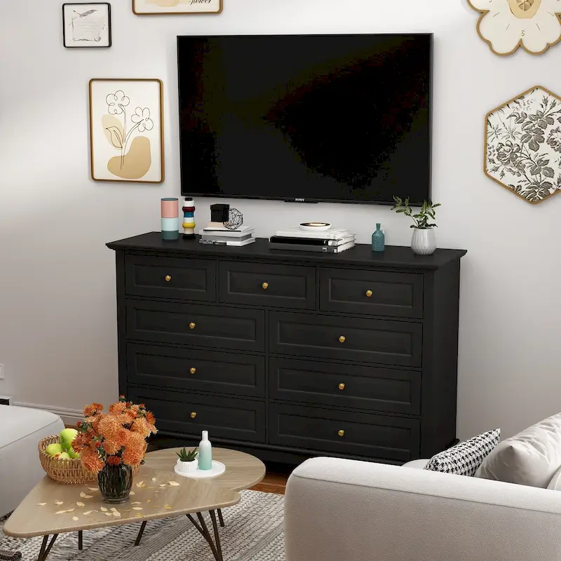 Versatile 55.1 Dresser: Chic Storage for Any Room TV Stand Side Table