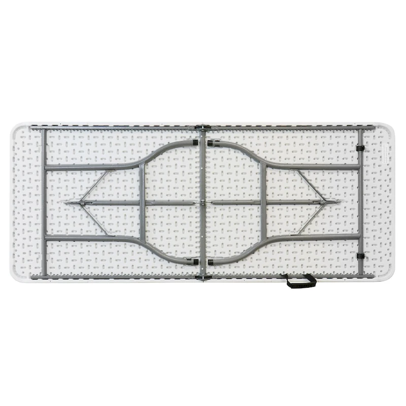 6 Foot Plastic Folding Table in White