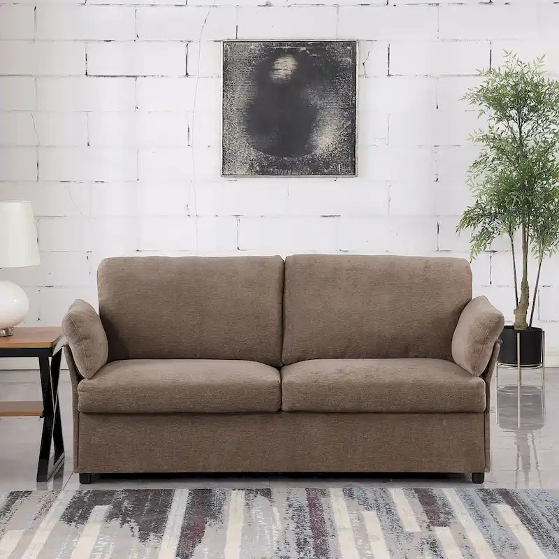 Modern Chenille Loveseat Sofa Couch