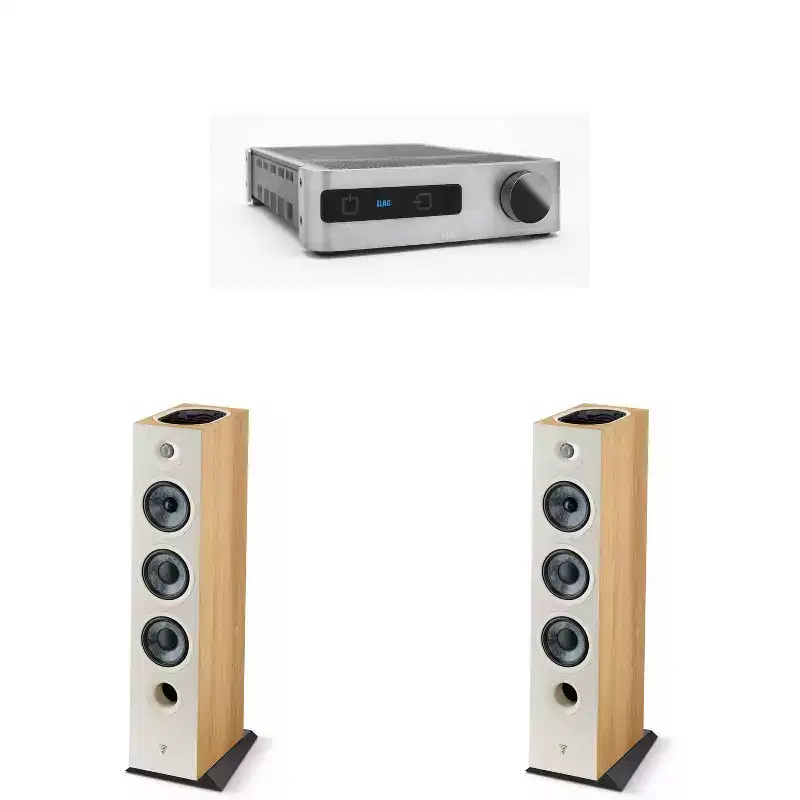 FCHORA826LW-D (PAIR) + Elac DS-A101-G - Discovery Amplifier with Wi-Fi - GREY