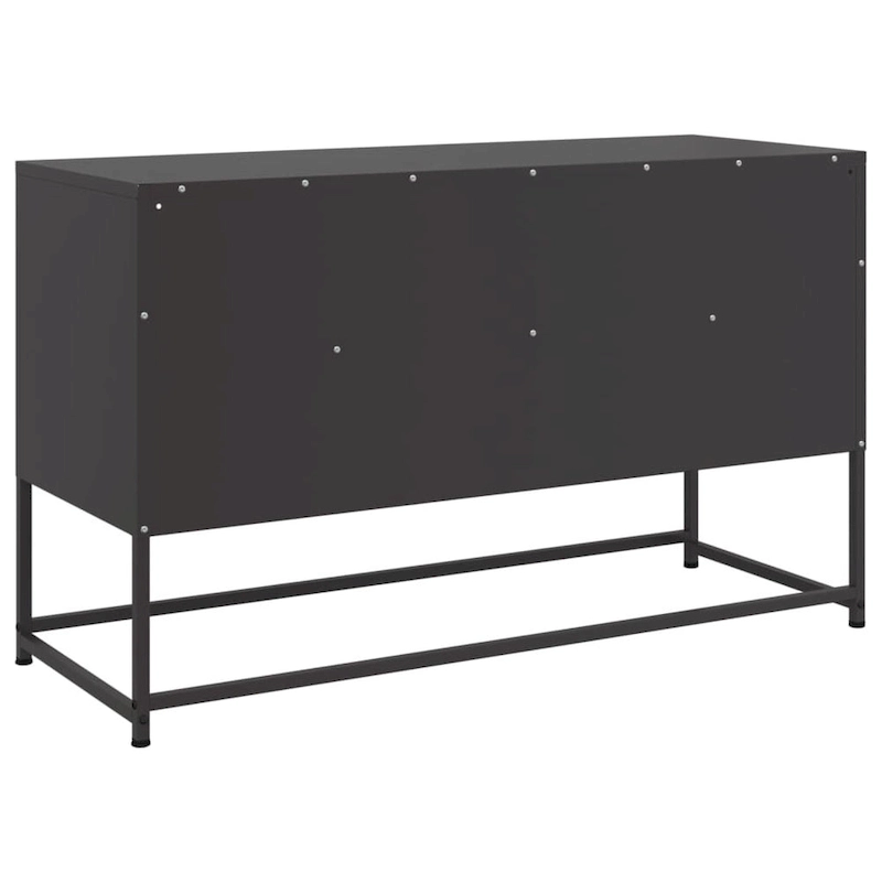 vidaXL TV Stand Entertainment Center Media Unit Living Room Furniture Steel - 15.4 x 39.6 x 23.8