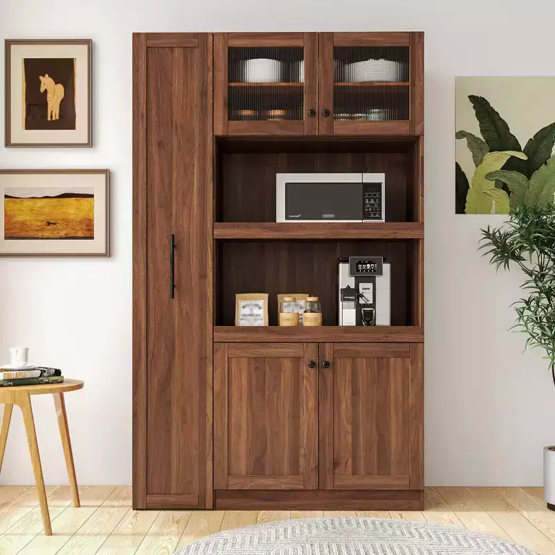 70.87 Kitchen Pantry Cabinet with Multi-Functional Pull-Out Multi-Tier Storage Shelf,Farmhouse Storage Cabinet