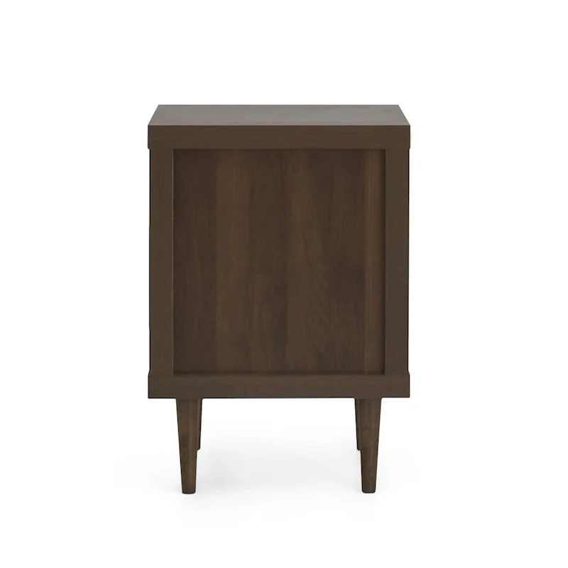Nystrom Faux Wood Single Drawer Nightstand by Christopher Knight Home