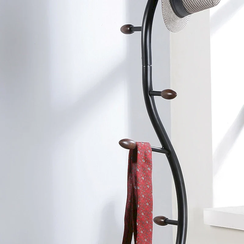 Roundhill Furniture Arles Metal Standing Coat Rack