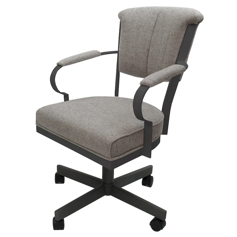 Miami Swivel Metal Caster Chair on Reading Base - 18 High Seat