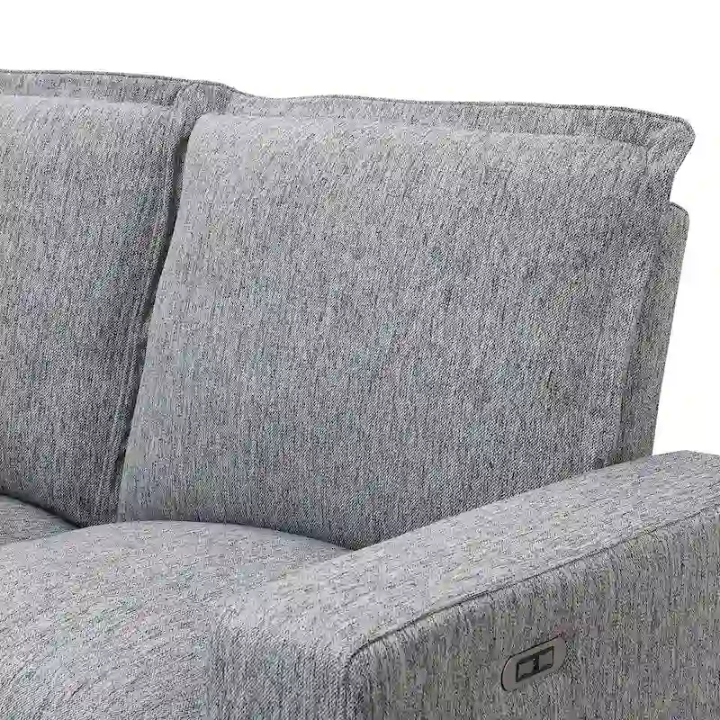 89.76 L-Shaped 5-Seater Sofa with Recliner