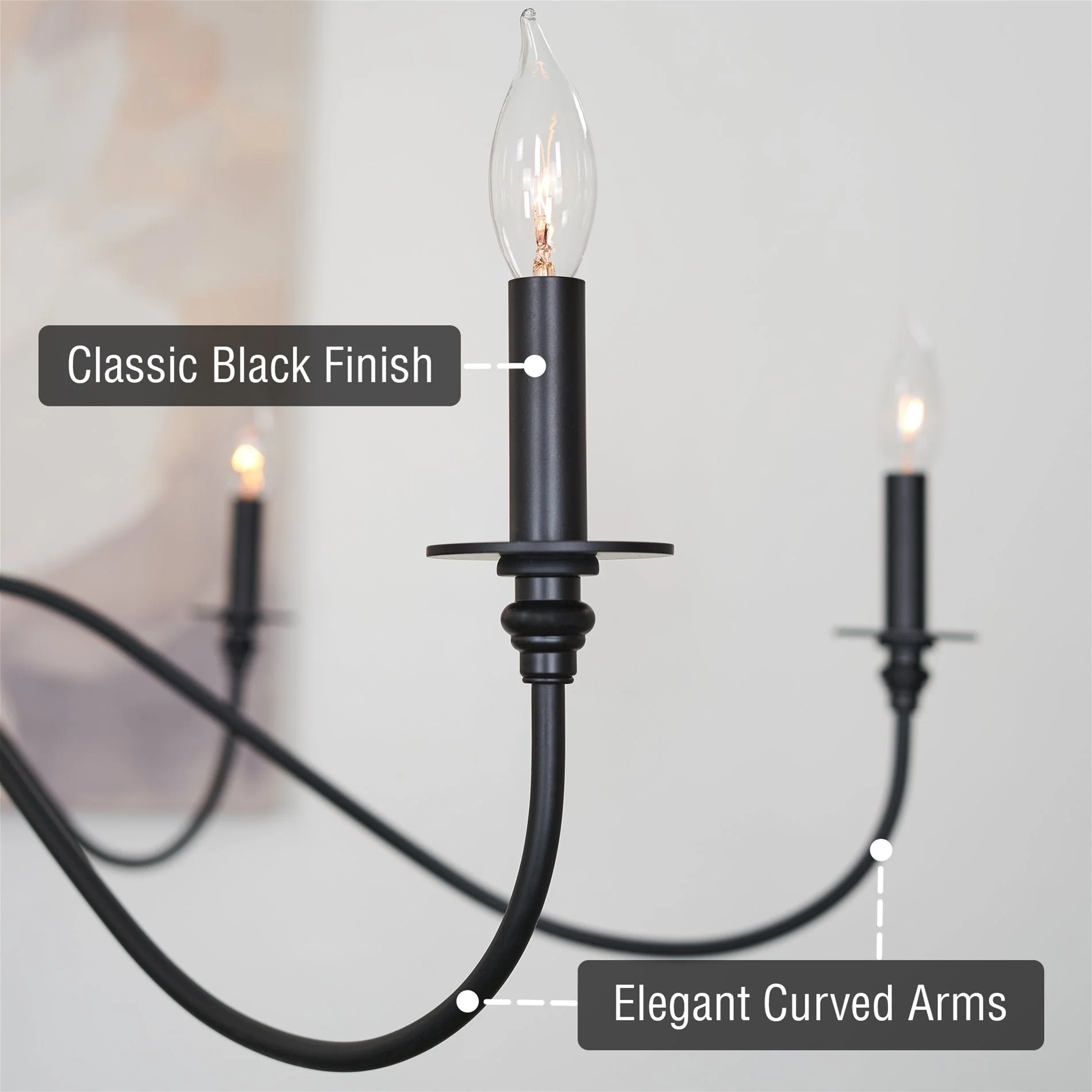 Archer 47 6-Light Large Modern Chandelier