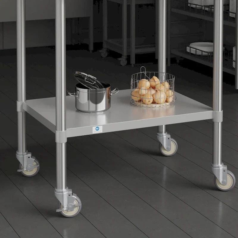 Set of 4 Commercial Heavy Duty Casters with 2 Swivel Casters, 2 Locking Casters