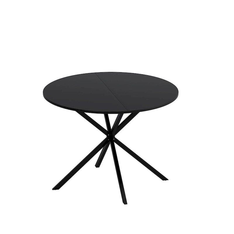42.13 Modern Cross Leg Round Dining Table