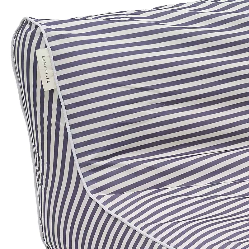 Sunnylife: Luxe Floating Chair - Marine Navy Stripe - Inflatable Poolside Lounge